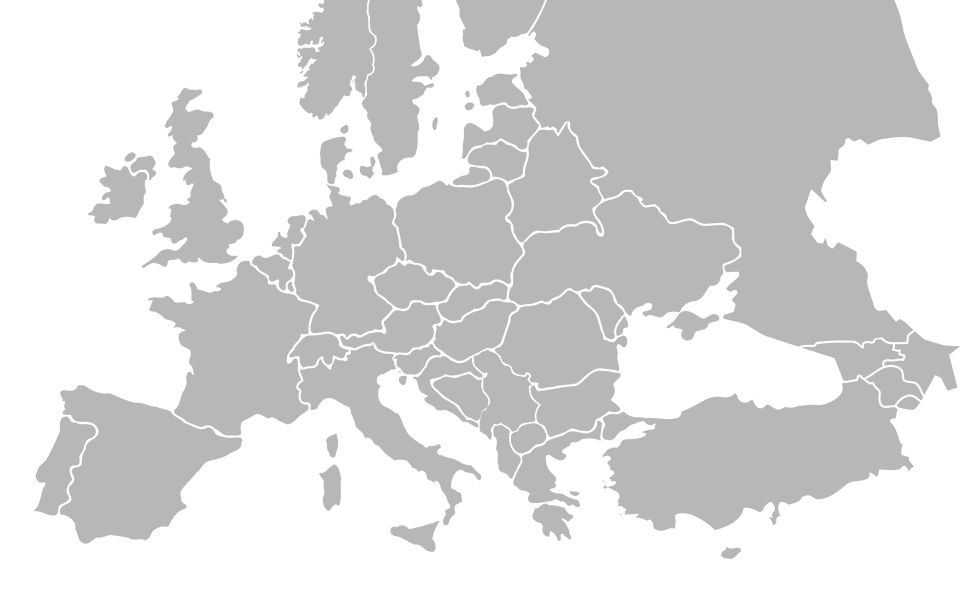 Europakarte mit Kabtec Standort